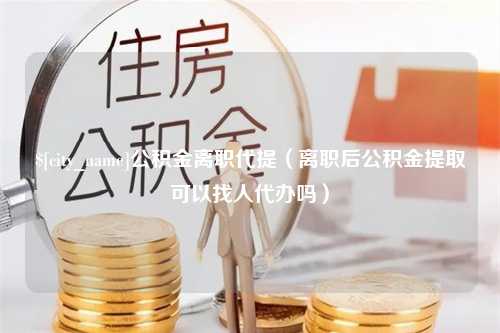 白沙公积金离职代提（离职后公积金提取可以找人代办吗）